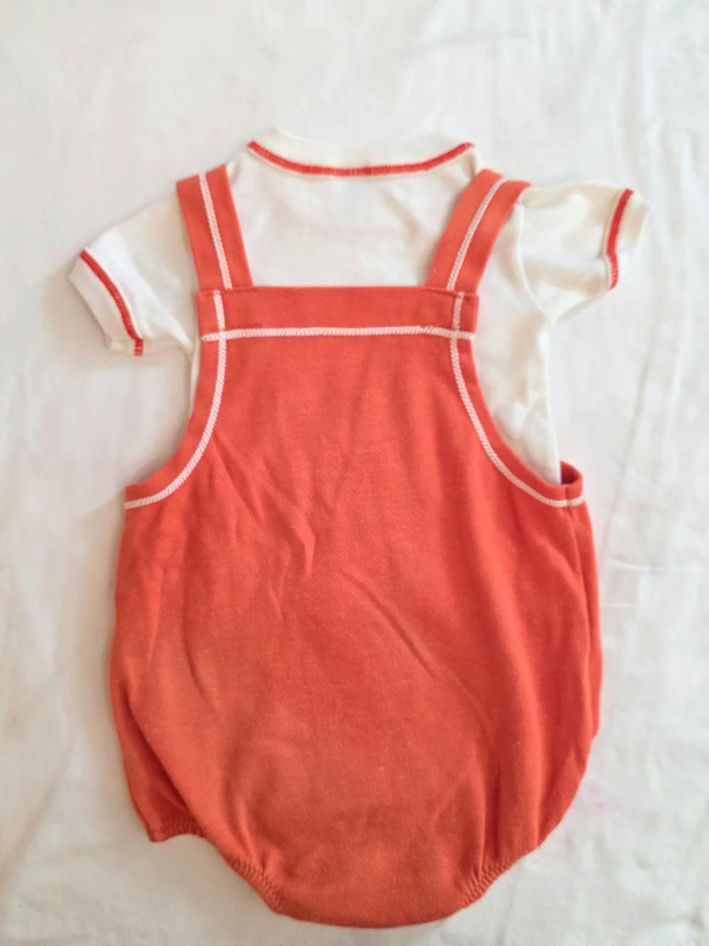 Vintage Carters Clown Overalls 6 Mos Baby Infant Cute Circus Boys Girls